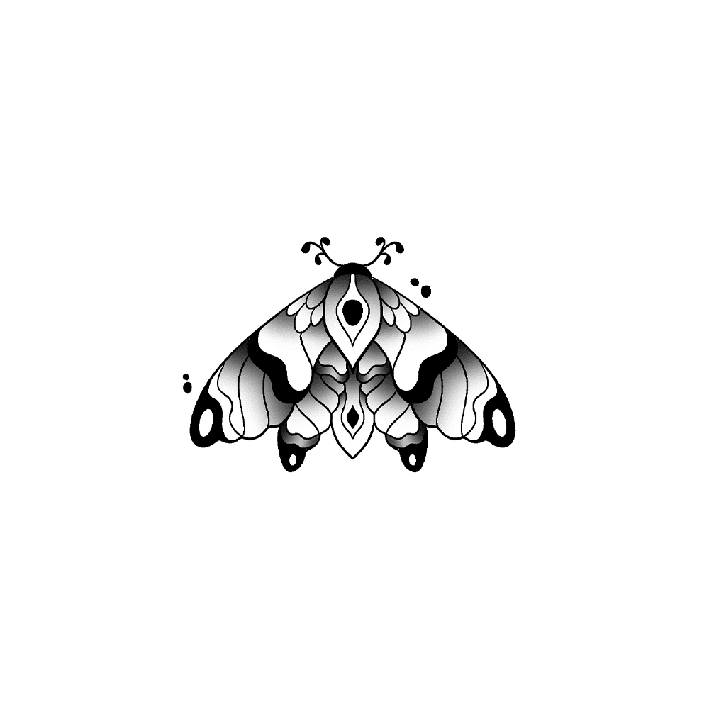 Flash tattoo Papillon 39